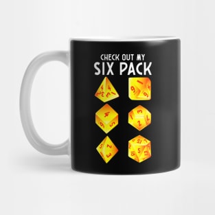 Funny Check Out My Six Pack Dice Pun Mug